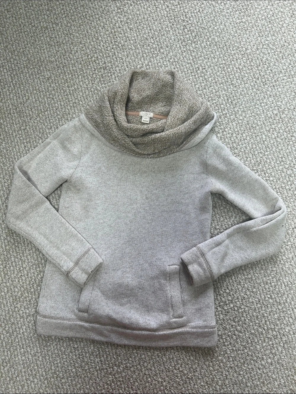 J. Crew B4923 long-sleeve cowl neck funnelneck pullover sweater XXS